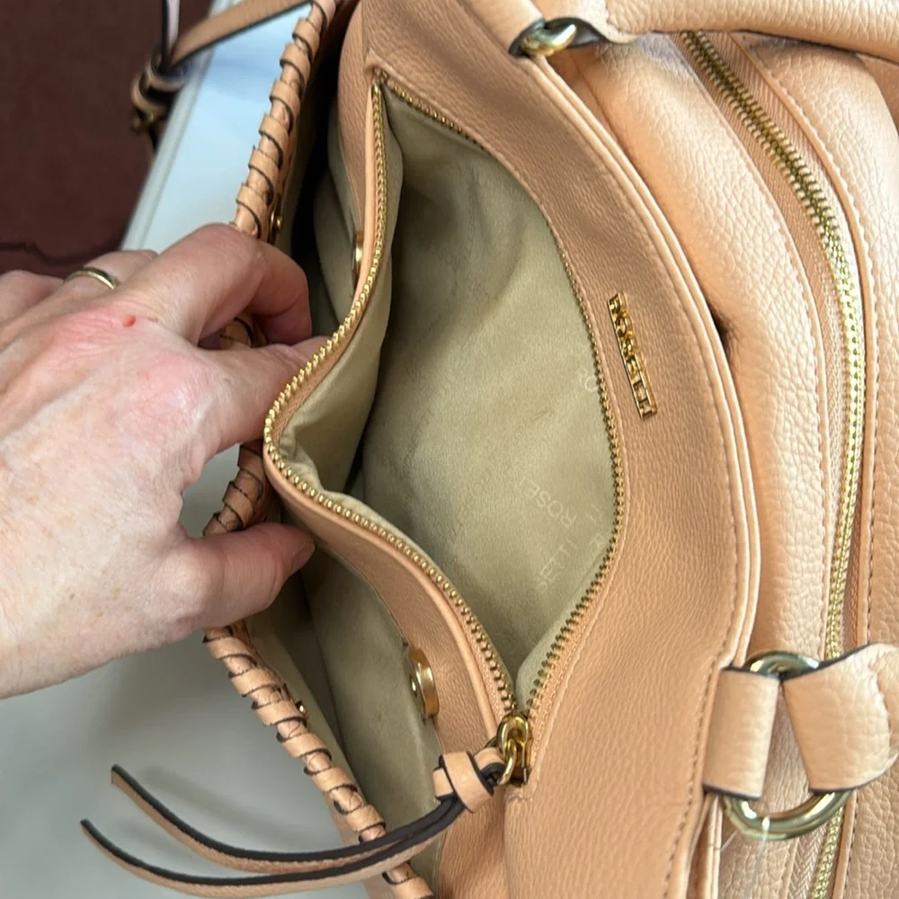 NWT Rosetti Peach Sand Ines Satchel‎ Purse